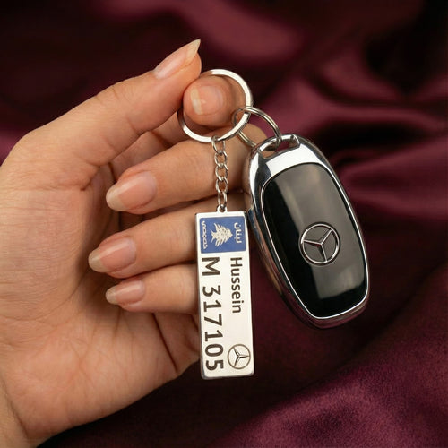 Car hanger with your license plate number