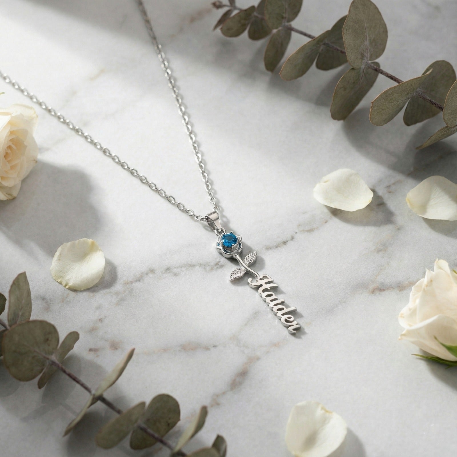 سنسال وردة مع اسم