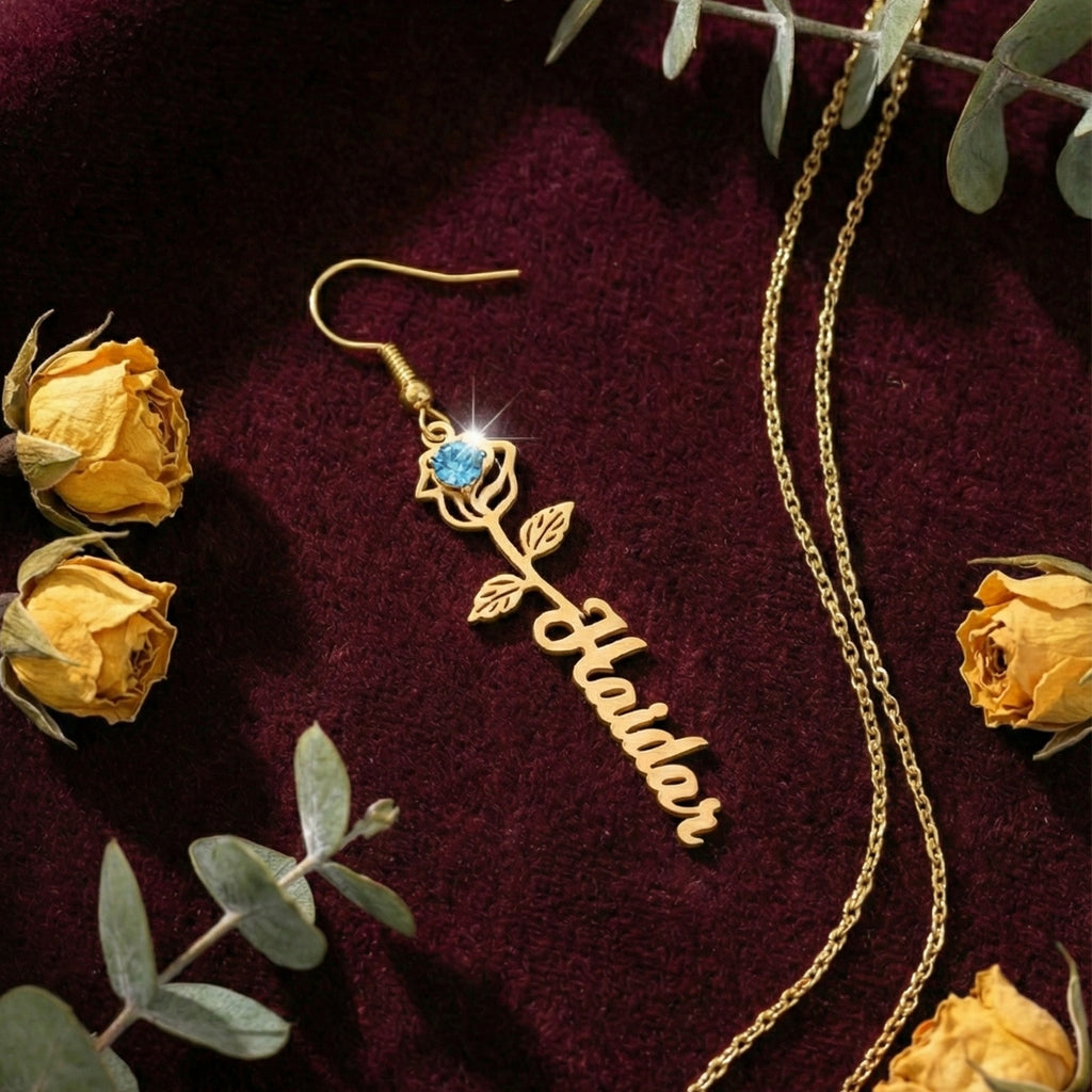 سنسال وردة مع اسم